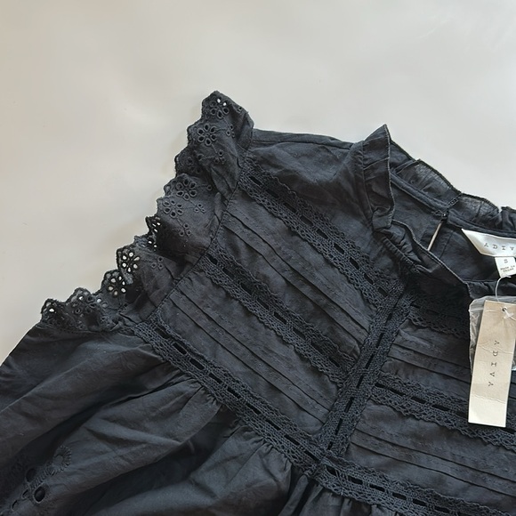 Adiva Black Sleeveless Top - Picture 5 of 7